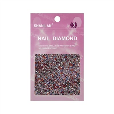 Nail Art Стразы для ногтей №3, мульти 15826