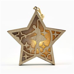 Ёлочная игрушка новогодняя «Балерина», 11.5×11 см