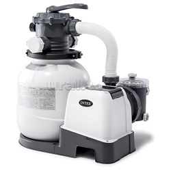 Бассейн каркаcный Ultra XTR Frame 732 х 366 х 132 см, комбинированный фильтр-насос, лестница, тент, подстилка, волейбольная сетка, набор для чистки, 26368NP INTEX