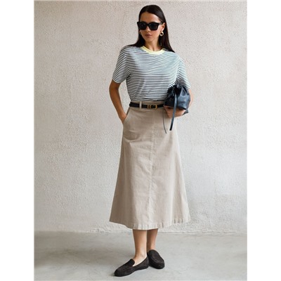 Юбка  из эластичного микро-вельвета