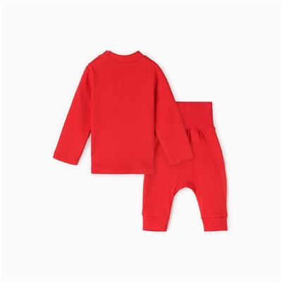 Костюм детский новогодний (кофточка, штанишки) «Крошка Я. Зимние друзья», рост 92-98 см