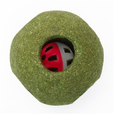 Игрушка - шар для кошек, большой, из прессованной кошачьей мяты, 10 см