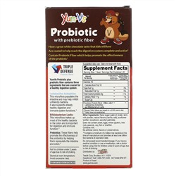 YumV's, Пробиотик с пребиотической клетчаткой, со вкусом белого шоколада, 40 мишек