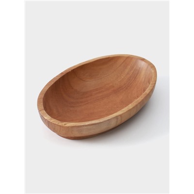 Тарелка, 17×11×3 см, тиковое дерево