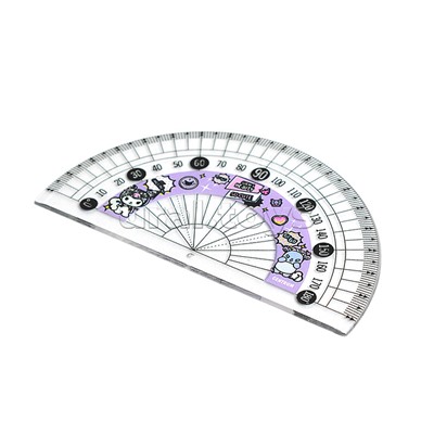 Набор линеек "Куроми и друзья" линейка, линейка-треугольник, транспортир, 3 шт., в ПВХ конверте