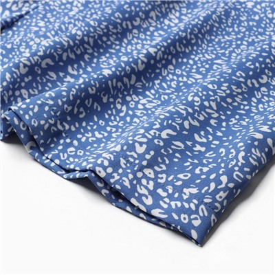 Платье мини женское с воланом MIST, размер 44, голубое