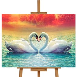 Набор для рисования "Картина по номерам 40х50 см. Неразлучники"