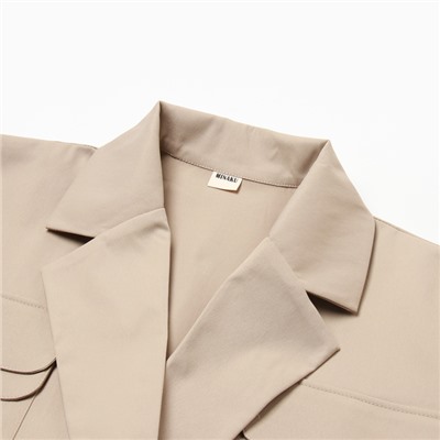 Пиджак женский MINAKU: Safari, бежевый, размер 48