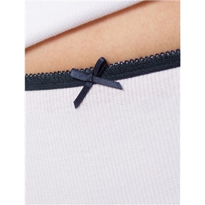 Трусы слипы со средней посадкой из эластичного трикотажа кашкорсе