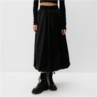 Юбка баллон миди женская MIST, размер 44-46, чёрная