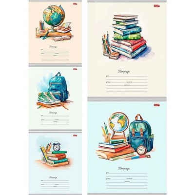 Тетрадь  12л клетка "ШКОЛЬНЫЕ МОТИВЫ - 2" 12-4278 Проф-Пресс