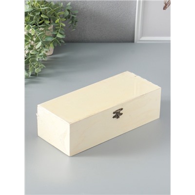 Шкатулка для росписи дерево «Прямоугольная», замок пряжка, 26×11×8 см