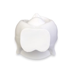 Декоративное кашпо для цветов «Мечты в руках», 380 мл, 20×13.5×13 см, гипс, белое