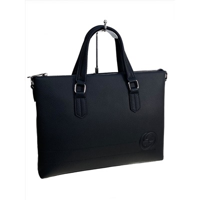 Сумка-портфель мужская из натуральной кожи, цвет чёрный