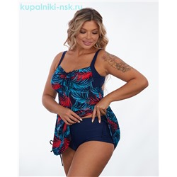 106 Купальник раздельный платье (58-66)