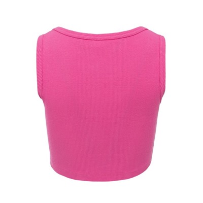 Топ женский в рубчик MINAKU: Basic line, ярко-розовый, размер 46