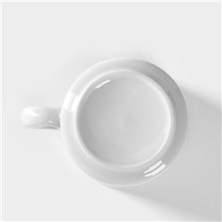 Кружка Добрушский завод «Непоседа», 200 мл, фарфор, белая