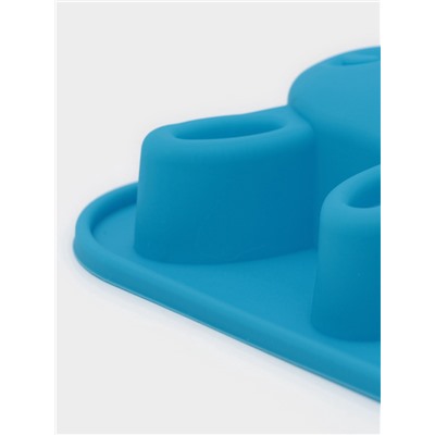 Форма для выпечки Доляна «Животные. Зоопарк», силикон, 26×17 см, 6 ячеек (7.2×6.4 см), МИКС