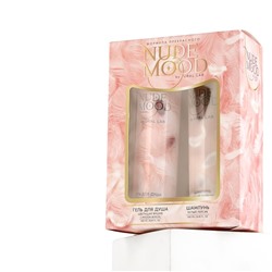 Подарочный набор NUDE MOOD, гель для душа и шампунь для волос, 2×250 мл, аромат персика и вишни, URAL LAB