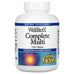 Natural Factors, WellBetX Complete Multi, 120 Tablets