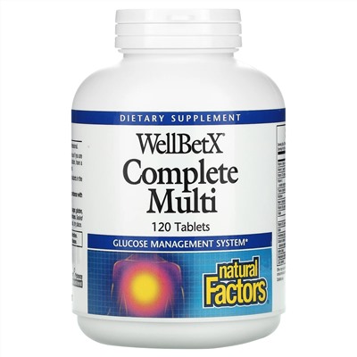 Natural Factors, WellBetX Complete Multi, 120 Tablets