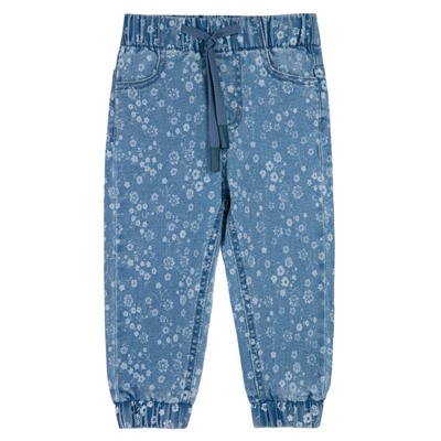 Брюки детские текстильные джинсовые для девочек