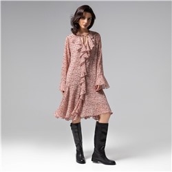 Платье с воланами, Для восхищенных взглядов (pink)