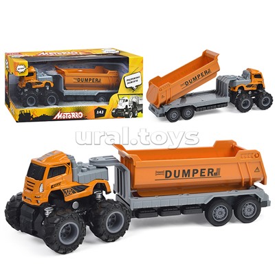 Машинка металлическая инерционная Big Foot, масштаб 1:43