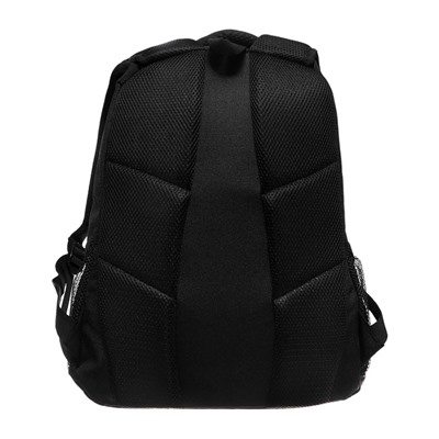 Рюкзак молодёжный 40×29×20 см, Grizzly, эргономичная спинка, отделение для ноутбука, чёрный
