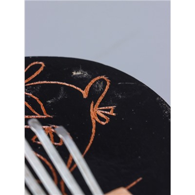 УЦЕНКА Сувенирный музыкальный инструмент «Калимба узор» круглая 7×14×14 см