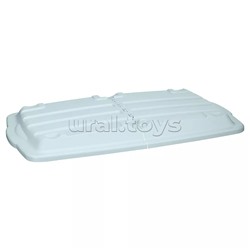 Ящик для игрушек на колесах с декором "Горы" 685х395х385мм, 66,5л  (Светло-голубой)