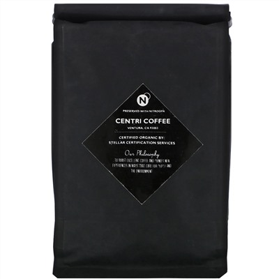 Cafe Altura, Organic Centri Coffee,  French, Dark Roast, Whole Bean, Caramelized Sugar, 12 oz (340 g)