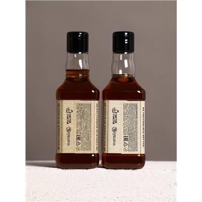 Подарочный набор «Крутой мужик», гель для душа, шампунь для волос и мочалка, 2×250