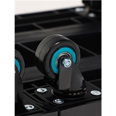 Тележка складная с раздвижной платформой, для перевозки грузов, нагрузка до 100 кг, телескопическая ручка, пластик, Greengo