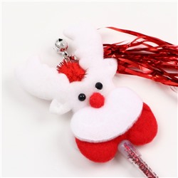 Дразнилка для кошек «Новогодний заяц», 30 см, с бубенчиком