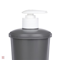 Диспенсер для жидкого мыла "Scandi" 83х83х180мм, 0,4л, серый