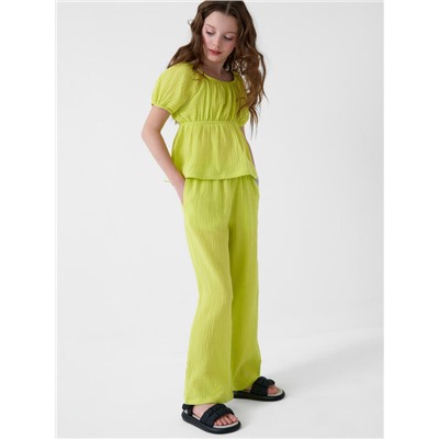 Комплект текстильный для девочек: блузка, брюки