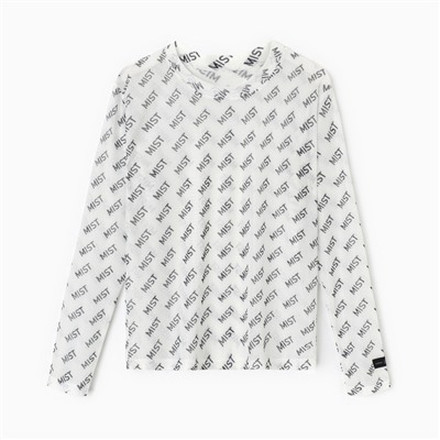 Лонгслив женский MIST, белый, размер M-L