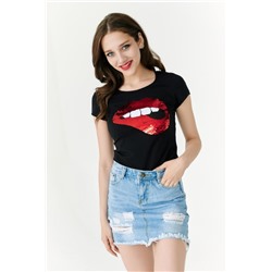 Футболка 7151 (Черный)