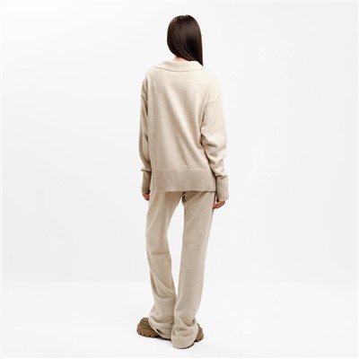 Костюм женский (джемпер, брюки) MIST, размер 44-46, бежевый