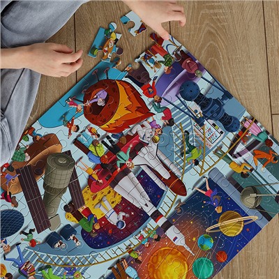 Пазл 100 "Ночь в музее. Планетарий"