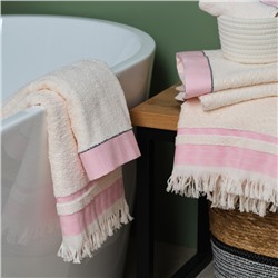 Полотенце махровое Love Life «Бриз» 70×120 см, розовый, 100% хл, 500 г/м²