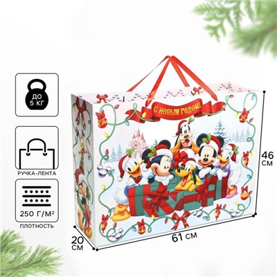 Пакет ламинированный «С Новым Годом», 61×46×20 см
