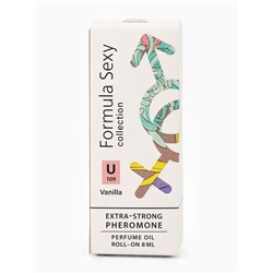 Парфюмерное масло женское с феромонами Formula Sexy Collection Vanilla U109, 8 мл (по мотивам Vanilla Blend (Zielinski & Rozen)