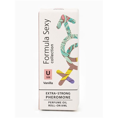 Парфюмерное масло женское с феромонами Formula Sexy Collection Vanilla U109, 8 мл (по мотивам Vanilla Blend (Zielinski & Rozen)