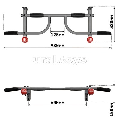 Турник Олимпиец (над дверный) графит