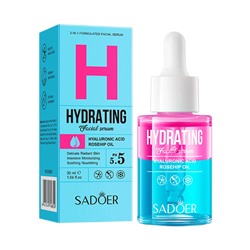 Сыворотка с гиалуроновой и маслом шиповника SADOER