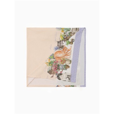 Скатерть «Этель. Уютные коты», 180×147 см, 100% хлопок, саржа 190 г/м²