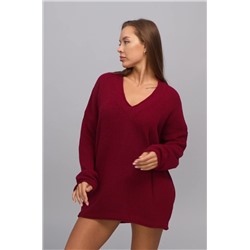 Женский свитер оверсайз с V-образным вырезом Happyfox