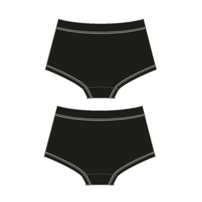 Трусы трикотажные для девочек, 2 шт в комплекте